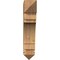 Ekena Millwork Merced Arts & Crafts Rough Sawn Bracket, Western Red Cedar, 6"W x 26"D x 30"H BKT06X26X30MRC03RWR - alternate 3